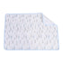 Waterproof Portable Changing Pads, Breathable Baby Diaper Liners, Cotton Urine Mat, Washable Reusable Blue