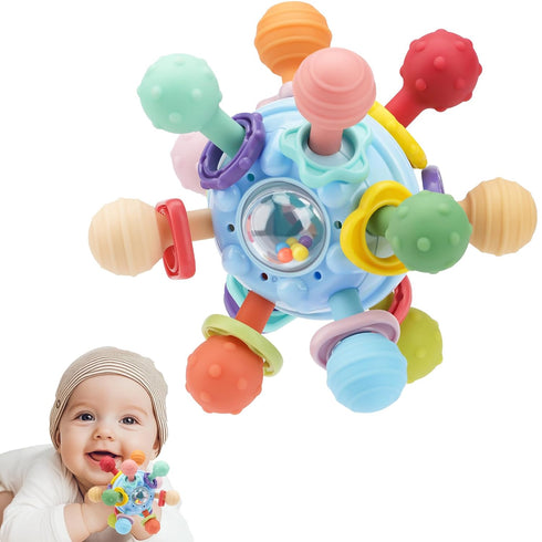 CAHILON Easter Baby Teething Toys, Baby Teethers Montessori Sensory Toys for 0-6 6-12