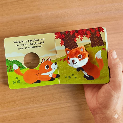 8"" Set) Aurora Mini Flopsi Foxxie Stuffed Animal & Finger Puppet Storybook Soft, Cuddly, Unique Orange Fox Plush Toy