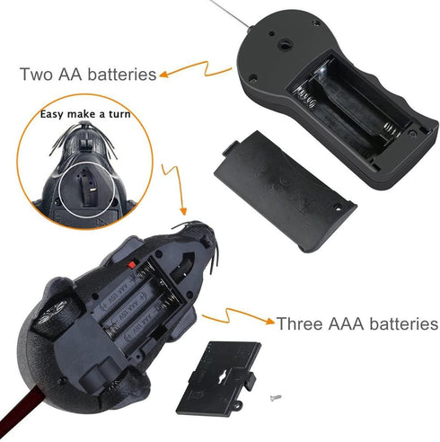 Greatstar Wireless Remote Control Rat Toy - Electronic Mouse - Best Gift for Cats, Dogs, Kids & Curious Children