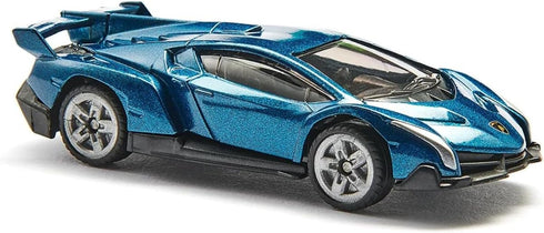 Siku 1485 Lamborghini Veneno Toy Car for Children, Dark Blue, Metal/Plastic, Rubber Tyres