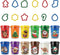 Waybla Christmas Modeling Dough Set 12 Colors, 12 Holiday Theme Plastic Cutters, 2oz