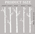 5 (100", Giant Tree Wall Decals Birch Tree Wall Stickers Woodland Wall Stickers for Baby Kids Nursery Bedroom Living
