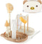 VOOWO Baby Bottle Brush & Drying Rack, Travel Bottle Cleaner Kit, Silicone