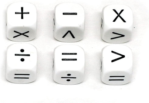 Koplow Games Operators Dice, Multicolor Learning Aid Classroom Accessories