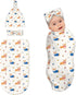 Broiteid Dog Corgi Baby Stuff Newborn Swaddle Blanket with Beanie Hat and Headband