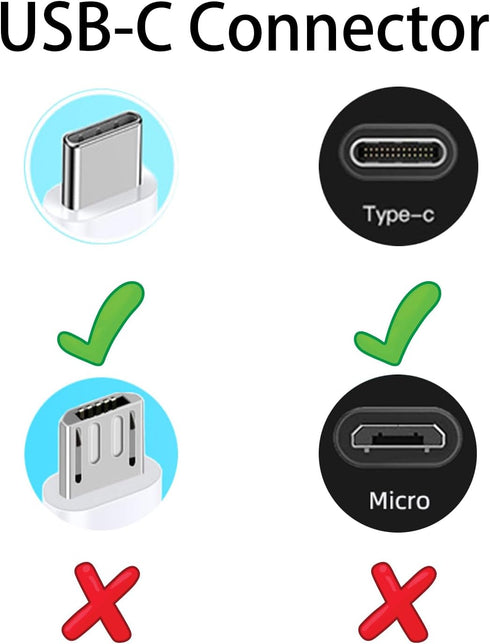 Power Cord for VAVA Baby Monitor Handheld Screen, 5V Charger Adapter with 6.6 Feet Charging Cable (Not for Cam)