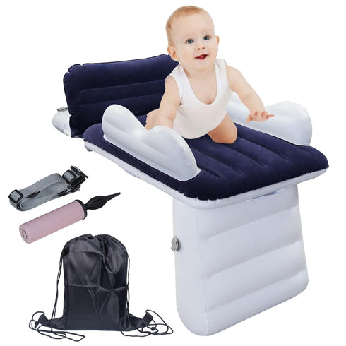Sunlisky Inflatable-Toddler-Travel-Bed for Airplane Car Seat Portable Foldable Infant Travel Bed Baby