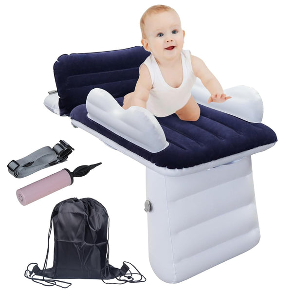 Sunlisky Inflatable-Toddler-Travel-Bed for Airplane Car Seat Portable Foldable Infant Travel Bed Baby