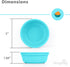 Re-Play 12 Oz. Toddler Bowls - Set of 3 - Dishwasher and Microwave Safe - Made in USA - True Blue