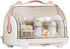 Pink Baby Bottle Organizer with Lid and Drainer