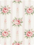 CZXW 52" 28" Pink Roses Stripes Crib Sheets Fitted x Natural Cotton Soft & Breathable for Baby Crib Mattress