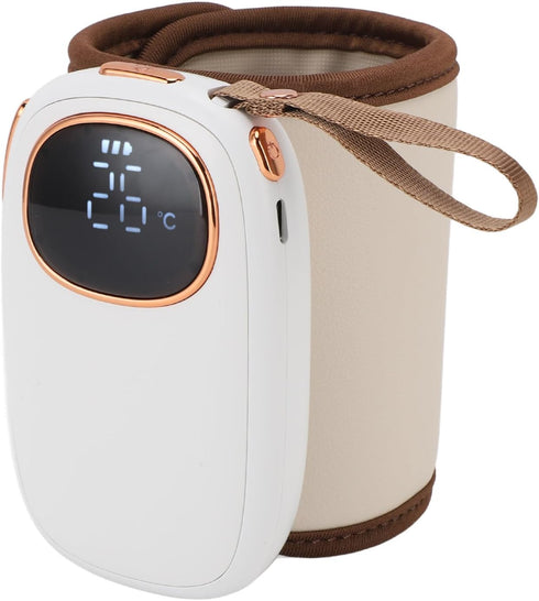 Dpofirs Portable Bottle Warmer for Travel, Fast Heating, Powered Temperature Display, Bottle Warmer for Breastmilk