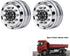 2pcs Metal Front Wheel Hubs Rims for 1/14 Tamiya Tractor Climbing Trailer RC Car Upgrade Parts