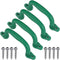 Dolibest Set of 4 Safety Playground Handles - Swing Set Hand Grips for Climbing Frame and Play House (Green)