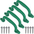 Dolibest Set of 4 Safety Playground Handles - Swing Set Hand Grips for Climbing Frame and Play House (Green)