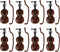 8Pcs 1:12 Dollhouse Violin Miniature Musical Instrument Collection for Doll House Musical Room