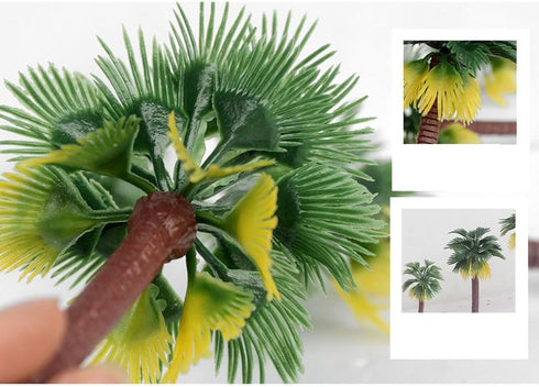 QuarenDen 49Pcs Rainforest Figures, Model Scenery Kit, Jungle Animals Figures, Model Trees and Animals, Boys and Girls