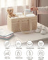 3 &4 Diaper Caddy Organizer For Changing Table,Dutch Velvet Baby Diaper Caddy With Removable Compartments Side