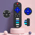 2-Pack Baby Teething Toys in TV Remote Control Shape, Silicone for Infants 0-18 Months, BPA-Free (Black)
