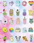Bekayshad Stickers for Water Bottles, 100 Pack Cute Vsco Vinyl Aesthetic Waterproof Stickers for Teens