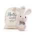Youuys Wooden Baby Rattle Toys - Easter Bunny Rattle for Baby, Natural Wood Shaker Rattle for Newborn Gifts (Bunny)