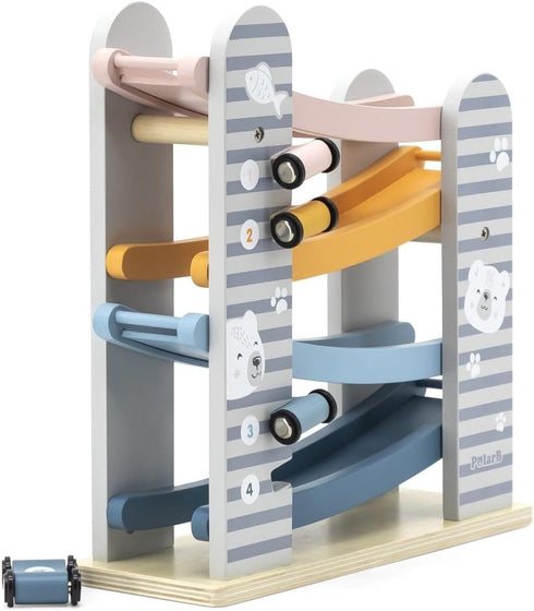 PolarB Viga Wood Toy - Car Slider Playset