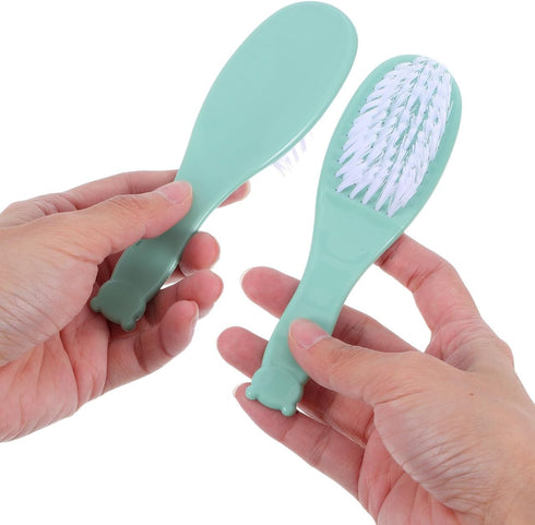 Set 10 Pack 5.31 Inch Baby Hair Comb and Brush Lightweight Infant Hair Care Tools Soft Synthetic Bristles for Gentle