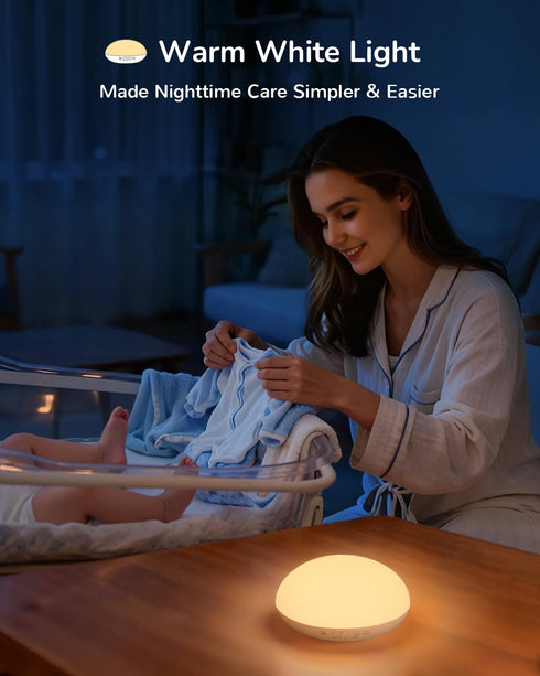 Dimmable Egg Light for Nursery, Portable Baby Night Light for Breastfeeding, Rechargeable Baby Nightlight with Timer