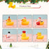 WYNAKESHU 6pcs) Assorted Rubber Duck Small Rubber Ducks in Bulk Baby Shower Bath Toy for Kids Toddler Birthday