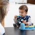 ezpz Mini Utensils - 12 Months+ (Fork & Spoon in Blue) - 100% BPA Free Toddler Utensils