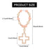 Communion Cross Baptism Silicone Rosary Necklace Light Pink Shower Baptism Party Supply Rosary Necklace First Rosary