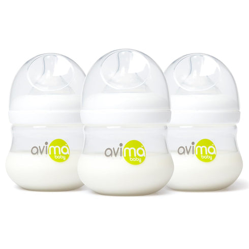 Avima Baby 4 oz Anti Colic Baby Bottles for Breastfed Babies -