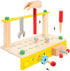 Set 3 ROBUD Wooden Tool Workbench Toy for Kids & Toddlers, with Wood Tool Gift for Boys Girls Year Old and Up,Blue