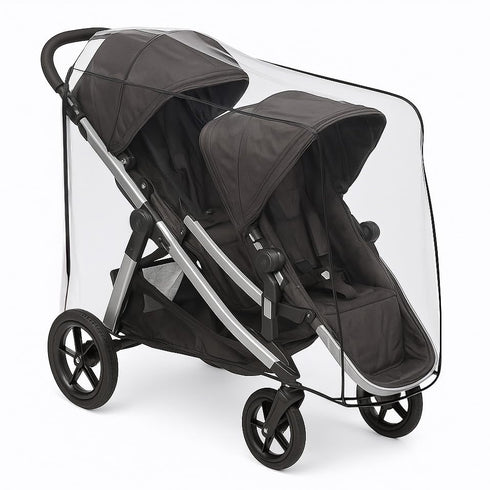 SASHA'S Rain and Wind Cover for Baby Jogger City Select Double Stroller - Made in USA
