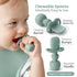 Silicone Baby Spoons Self Feeding 6+ Months - Infant Toddler Utensils - First Stage Baby Led Weaning Feeding Supplies - Set of 3 Pack