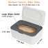 Wipes Dispenser, Wipe Holder for Baby & Adult, Seposeve Refillable Baby Wipe Container, Keeps Wipes Clean. Non-Slip