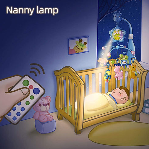Caterbee Pack 0+ Baby Mobile for Crib with Musicial and Lights, Remote and Projection. and Play Toys for Ages Months