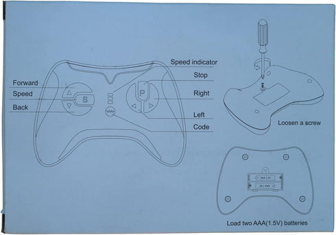 HY2005RX-24V/40A 2.4G White Remote Control and Receiver for Kids Ride On Toys, 24V Control Box Parts