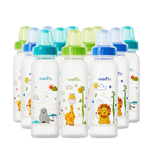 Evenflo Feeding Classic Prints Polypropylene Bottles for Baby, Infant and Newborn -
