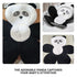 Healeved Bath Mat Comfortable Cartoon Panda Shaped Cushion for Newborns Non-Slip Design Easy to Clean Soft Bath Pad