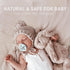 0+ Two-Pack HEVEA Natural Rubber BumiBb Pacifiers - Newborn Months - Round Teat Shape - - Dove Grey & Sage