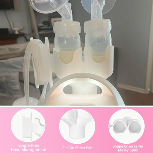S1&S2, Dual Bottle and Hose Holder for Spectra Space-Saving Organizer with Hose Wrap Arm, Easy Installation (New Breast
