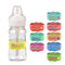 Personalized Baby Bottle Labels,Customizable Silicone Water Bottle Name Bands for Nursery,Reusable Customized