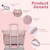 LONG VACATION Diaper Bag Tote Large Baby Diaper Tote Waterproof Travel Tote with Pacifier Case And Changing Pad (Pink)