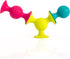 6 Fat Brain Toys pipSquigz, Sensory Baby Toys Months Plus, Rattle Suction Cup Toy