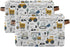 Excavator Truck Toy Storage Basket, Fabric Kitchen Baskets for Cars Boys Toys, Open Home Storage Bins Boxes, Foldable