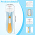 KOUISYY Trimmer Baby Nail File Electric Baby Nail with LED Light, USB Charging Baby Nail Clipper for Newborn Infants