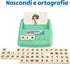 BOHS Italian Literacy Wiz Fun Game - 60 Flash Cards - Educational Toys for Preschool Language Learning - See and Hide