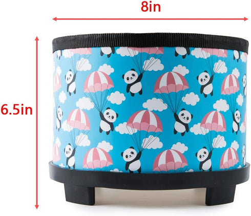 8 inch 8" Kids Floor Tom Drum Toddlers: Baby Music Toys Percussion Instrument Child Drums - Montessori Toys Wooden Drum